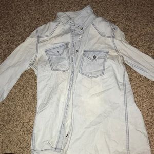 Light blue jean shirt